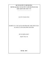 Nghiên cứu ứng dụng mô hình HEC HMS tính toán, dự báo lũ lớn cho sông thu bồn 