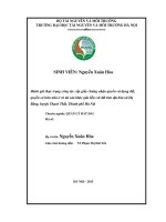 Đánh giá thực trạng công tác cấp giấy chứng nhận quyền sử dụng đất, quyền sở hữu nhà ở và tài sản khác gắn liền với đất trên địa bàn xã hạ bằng, huyện thạch thất, thành phố hà nội 