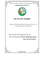 Nghiên cứu tính toán phân bổ tài nguyên nước lưu vực sông sêsan năm 2020 tầm nhìn 2030 