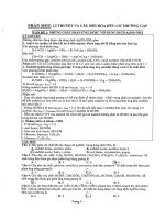 LÝ THUYẾT và các câu hỏi HOÁ hữu cơ THƯỜNG gặp 