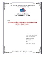 bất bình đẳng giới trong thu nhập