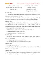 Đề thi giữa học kỳ I môn Vật lý lớp 10 trường THPT Thuận Thành số 3, Bắc Ninh năm học 2015 - 2016