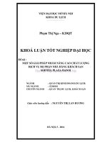 Một số giải pháp nhằm nâng cao chất lượng dịch vụ bộ phận nhà hàng khách sạn sofitel plaza hanoi 
