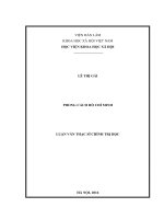 luận văn phong cách hồ chí minh 