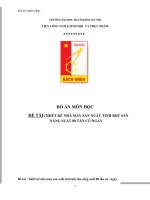 Đồ án   thiết kế nhà máy sản xuất tinh bột sắn