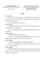 Địa lý 10 học sinh giỏi trại hè hùng vương 2016 lần thứ 12 các trường chuyên điện BIÊN 