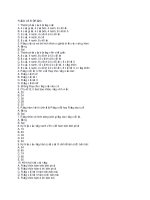 Trắc nghiệm RĂNG và bộ RĂNG