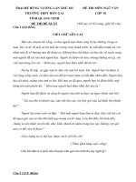 Ngữ văn 10 đề, đáp án trại hè hùng vương lần thứ XII năm 2016 trường chuyên hòn GAI QUẢNG NINH 