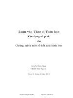 Vận dụng số phức vào chứng minh một số kết quả hình học 