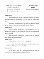 Địa lý 10 học sinh giỏi trại hè hùng vương 2016 lần thứ 12 các trường chuyên HÙNG VƯƠNG 