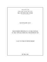 Trách nhiệm chính trị của cán bộ lãnh đạo từ thực tiễn quận đống đa, thành phố hà nội 