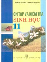 Ôn tập và kiểm tra sinh học 11 phần 1 