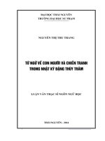 Từ ngữ về con người và chiến tranh trong nhật ký đặng thùy trâm 