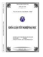 Một số đề xuất nâng cao hiệu quả công tác kiểm soát chi phí cho bộ phận tiệc tại khách sạn legend metropole hà nội 