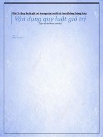 bài 3. quy luật giá trị trong lưu thông và sản xuất hàng hóa