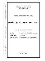 Giải pháp nâng cao hiệu quả hoạt động marketing tại chuỗi khách sạn church boutique 