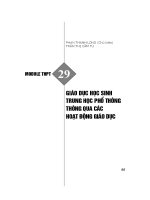 Module THPT 29 giáo dục học sinh THPT thông qua các hoạt động giáo dục   phan thanh long (chủ biên) 