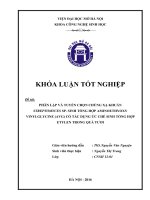 Phân lập và tuyển chọn chủng xạ khuẩn streptomyces sp  sinh tổng hợp aminoethyoxy Vinylglycine(AVG) có tác dụng ức chế sinh tổng hợp etylen trong quả tươi 