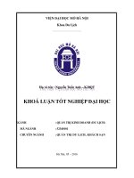 Một số giải pháp nâng cao hiệu quả du lịch tỉnh quảng nam 