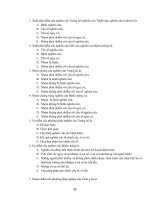 TRẮC NGHIỆM DỊCH TỄ HỌC