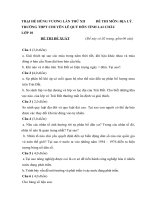 Địa lý 10 học sinh giỏi trại hè hùng vương 2016 lần thứ 12 các trường chuyên LAI CHÂU 