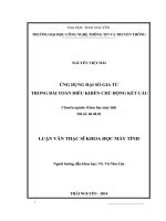 Ứng dụng đại số gia tử trong bài toàn điều khiển chủ động kết cấu 