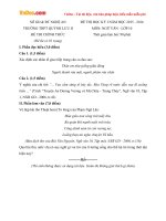 Đề thi học kỳ I môn Ngữ văn lớp 10 trường THPT Quỳnh Lưu 2, Nghệ An năm học 2015 - 2016