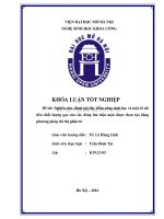 Nghiên cứu đánh giá đặc điểm nông sinh học và một số chỉ tiêu chất lượng gạo của các dòng lúa chịu mặn được chọn tạo bằng phương pháp chỉ thị phân tử