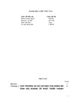 LUẬN văn THẠC sĩ   ĐẢNG bộ TỈNH hải DƯƠNG LÃNH đạo PHÁT TRIỂN THÀNH PHẦN KINH tế có vốn đầu tư nước NGOÀI GIAI đoạn 2001   2010