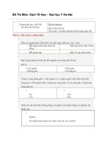 Đề thi môn dịch tễ học – đại học y hà nội by phuhmtu