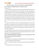 Bài tập Sinh học lớp 10: Các cấp tổ chức của thế giới sống