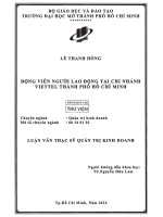 động viên người lao động tại chi nhánh viettel thành phố hồ chí minh