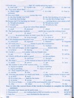 Cẩm nang ôn luyện học sinh giỏi tiếng anh trung học sơ sở phần 9 