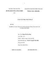 Nghiên cứu bù công suất phản khắng cho lưới cung cấp và phân phối điện 