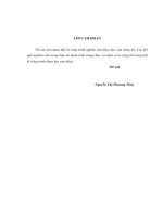 Vận dụng dạy học dự án trong dạy học phần Hóa học hữu cơ nhằm phát triển năng lực giải quyết vấn đề cho học sinh ở trường Trung học phổ thông miền núi phía Bắc