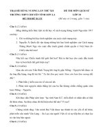 Lịch sử 10  học sinh giỏi trại hè hùng vương lần thứ XII 2016 các trường chuyên sơn LA 