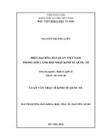 Hiện đại hóa hải quan việt nam trong bối cảnh hội nhập kinh tế quốc tế 