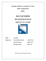 Phân tích hồ sơ truyền thông marketing tích hợp của hợp tác xẽ an khê đà nẵng