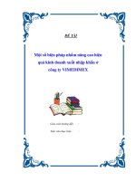 Một số biện pháp nhằm nâng cao hiệu quả kinh doanh xuất nhập khẩu ở công ty vimedimex 