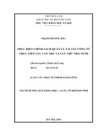 Thực hiện chính sách quản lý tài sản công từ thực tiễn cục văn thư và lưu trữ nhà nước 