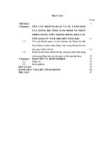 LUẬN văn THẠC sĩ   ĐẢNG bộ TỈNH NAM ĐỊNH LÃNH đạo PHÁT TRIỂN ĐẢNG VIÊN TRONG ĐỒNG bào các tôn GIÁO từ năm 2001 đến năm 2010