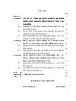 LUẬN văn THẠC sĩ KINH tế CHÍNH TRỊ   PHÁT TRIỂN lâm NGHIỆP bền VỮNG ở TỈNH THÁI NGUYÊN HIỆN NAY