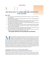 Chuong 01 ke toan dau tu theo phuong phap von chu so huu