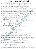 Tuyển tập 100 câu lượng giác hay chọn lọc luyện thi đại học