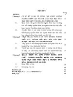 LUẬN văn THẠC sĩ   NÂNG CAO CHẤT LƯỢNG NGUỒN NHÂN lực NGÀNH GIÁO dục HUYỆN ỨNG hòa, THÀNH PHỐ hà nội