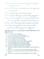 Bộ đề thi trắc nghiệm khách quan tiếng anh p5 