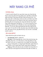 Bài tập lớn Thiết kế kĩ thuật Máy rang cà phê