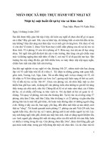 Nhân học xã hội cách viết nhật ký