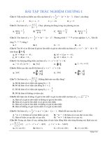 BÀI TẬP GIẢI TÍCH 12 CHƯƠNG I