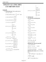 TOM TAT CAC CONG THUC TOAN 12